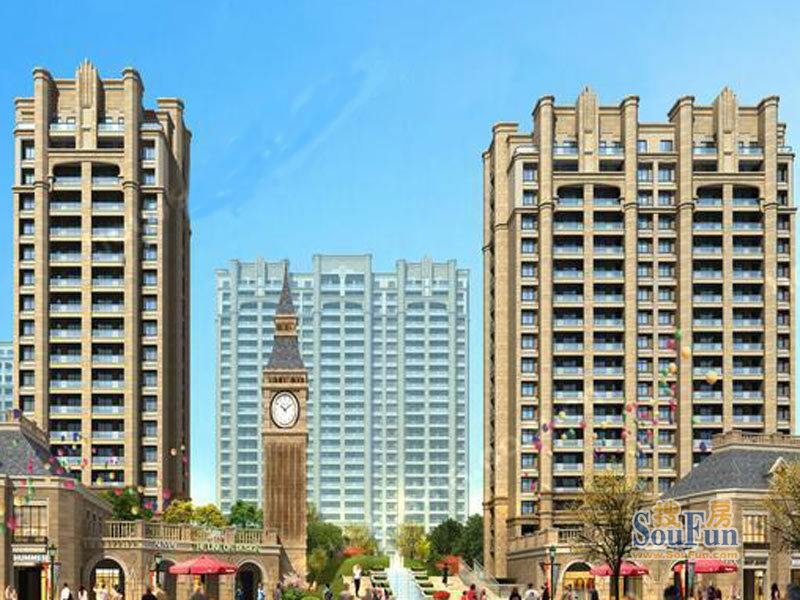 :高层房源外立面效果图